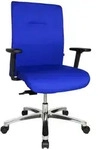 Topstar XXL B&uuml;rostuhl Big Star 10, BT190T W56 blau, alu Stoff - Blau