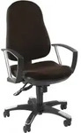 Trendy SY - Home Office B&uuml;rostuhl in Braun mit Armlehnen - Braun