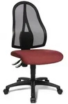 Topstar B&uuml;rostuhl Open Point P, OP100 G27 Stoff rot, Gestell schwarz - bordeaux