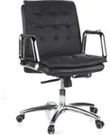 hjh OFFICE Profi Chefsessel VILLA 10 Ergonomischer B&uuml;rostuhl mit Armlehnen Leder