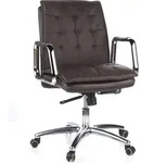hjh OFFICE Profi Chefsessel VILLA 10 Ergonomischer B&uuml;rostuhl mit Armlehnen Leder