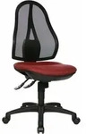 Topstar B&uuml;rostuhl Open Point SY, OP200G27 bordeaux, schwarz Stoff - Rot