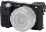 Easycover Silikon Kamera H&uuml;lle f&uuml;r Sony A6000, A6100, A6300, A6400 - schwarz