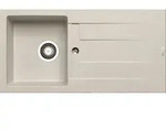 PYRAMIS Sp&uuml;le ATHLOS 86x43,5 in BEIGE mit Excenterbedienung / Granitsp&uuml;le /