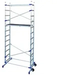 FACAL Clic, Mobiles Ger&uuml;st, Aluminium, 150 kg, Aluminium, Blau, 2 Rad/R&auml;der,...
