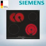 Siemens ET675FNP1E, Schwarz, Edelstahl, Integriert, Keramik, Glaskeramik, 4 Zone(n),