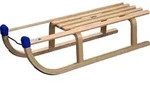 Holzschlitten Davos ca. 100 cm - Silber