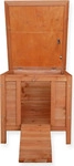 Wiltec Katzenhaus 420 x 515 x 430 mm aus Fichtenholz, Kleintierhaus...