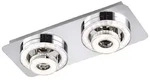 TIM Leuchten Direkt Deckenleuchte, chrom 2xLED 2,8W, 2xLED 3,1W 3000K Innenleuchte,