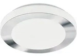 LED CARPI Wand-/Deckenleuchte Lampe Beleuchtung - H7,5 x &Oslash;30 cm - wei&szlig;, chrom -