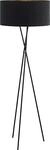 EGLO Stehlampe Fondachelli, Stehleuchte, Standleuchte aus Metall und Textil,