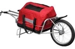 vidaXL Fahrradanh&auml;nger Einrad mit Tasche - Rot