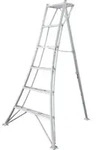 Niwaki Aluminium 3-Holm-Gartenleiter Silber 149x125x183 cm - Silber