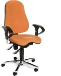 Topstar Sitness 10 orange ergonomischer B&uuml;rostuhl Schreibtischstuhl Drehstuhl...