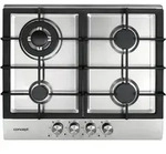 Concept PDV4760, Schwarz, Edelstahl, Integriert, Gaskochfeld, Edelstahl, 4 Zone(n), 4