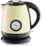 Emerio Wasserkocher 1.L beige Wasserstandsanzeige - Beige/Schwarz