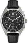 Bulova Herrenuhr 96B251 Lunar Pilot Chronograph Edelstahl Lederband Saphirglas