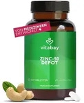 Vitabay Zink 50 mg hochdosiert &ndash; 250 teilbare Tabletten &ndash; Zinkgluconat f&uuml;r