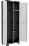Keter Keter Linear Utility Storage Cabinet - 68x173x39 cm - Grau/Schwarz - Grau