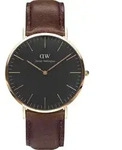 Daniel Wellington Herrenuhr Daniel Wellington Classic Schwarz 40.0mm 40 Herrenuhr