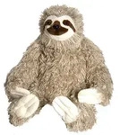 Wild Republic Pluschtier Stofftier - Faultier - braun - 75 cm - Grau/Wei&szlig;