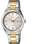 Damen Uhr Casio LTP-1302PSG-7A - Silber/Gold
