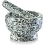Zeller M&ouml;rser & St&ouml;&szlig;el-Set, Granit, grau &Oslash;13x8