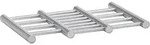 Zeller Topfuntersetzer, ausziehbar, Edelstahl 23-38x20x2 - Silber