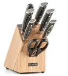 Klarstein Messerblock mit Messer, 8-Teiliges Messer-Set mit Block, 8...