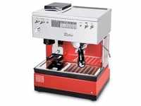 Quick Mill Retro 0835 Espressomaschine mit eingebauter Mühle, rot