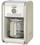 Ariete Kaffeemaschine Vintage f&uuml;r bis zu 12 Tassen creme - Beige