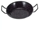 Garcima Party Pfannen tief, Rund, Schwarz, Emaille, Stahl, 60 cm, 160 mm - Schwarz