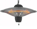 Eurom Partytent heater 1502, Karbonfaser, IP24, Zimmerdecke, Schwarz, Metall,