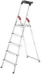 Hailo L60 StandardLine Alu-Sicherheits-Stehleiter - Leiter 5 Stufen belastbar bis 150