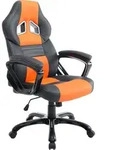 CLP Gaming B&uuml;rostuhl Pedro drehbar mit H&ouml;henverstellung schwarz/orange - Orange