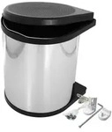 HAILO 3515031 Abfallsorter 15 Liter MONO 15 ab 40 cm Schrankbreite, scharz/edelstahl