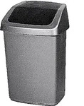 Curver Schwingdeckeleimer silber 10 Ltr. - Grau