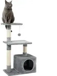 lionto Katzenkratzbaum, 85 cm kompakter Kratz- & Spielbaum mit H&ouml;hle, 2...