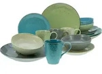 CreaTable, 19951, Nature Collection Bunt, Kombiservice 16-tlg, Steinzeug - Bunt