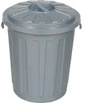 keeeper Maxi-Tonne 23 L &Oslash; 36 cm, 42 cm hoch - Silber