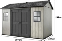 Keter 17204172, Keter Oakland 1175SDSD Gartenschuppen Grau