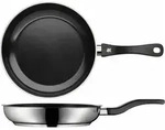 WMF 733686299, Rund, Allzweckpfanne, Schwarz, Edelstahl, Edelstahl, Edelstahl,