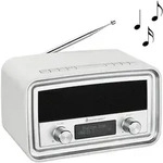 Soundmaster UR190, Uhr, Digital, DAB+, FM, PLL, LCD, 3,5 mm, Wei&szlig; - Wei&szlig;