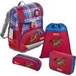 Step by Step Light 2 Schulranzen Set, 4-teilig, Horse Family + gratis - Rot