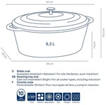 Kela 11943, 6,5 l, Braun, Eisenguss, 290 mm, 360 mm, 150 mm - Braun