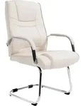 CLP Besucherstuhl Attila mit Metallgestell creme - Beige