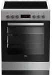 Beko FSM67320GXS Elektro-Herd mit Glaskeramik-Kochfeld 8Heizarten Steam Shine -