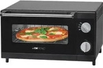 Clatronic Pizzaofen mit 12L Backraum | Minibackofen ideal zum Grillen & Aufbacken 