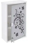 Metall Medizinschrank 50 x 30 cm abschlie&szlig;bar mit Glast&uuml;r inklusive 2...