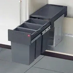 HAILO 3666-13 Abfallsorter 30 (3x10) Liter TERZETT ab 30 cm Schrankbreite -